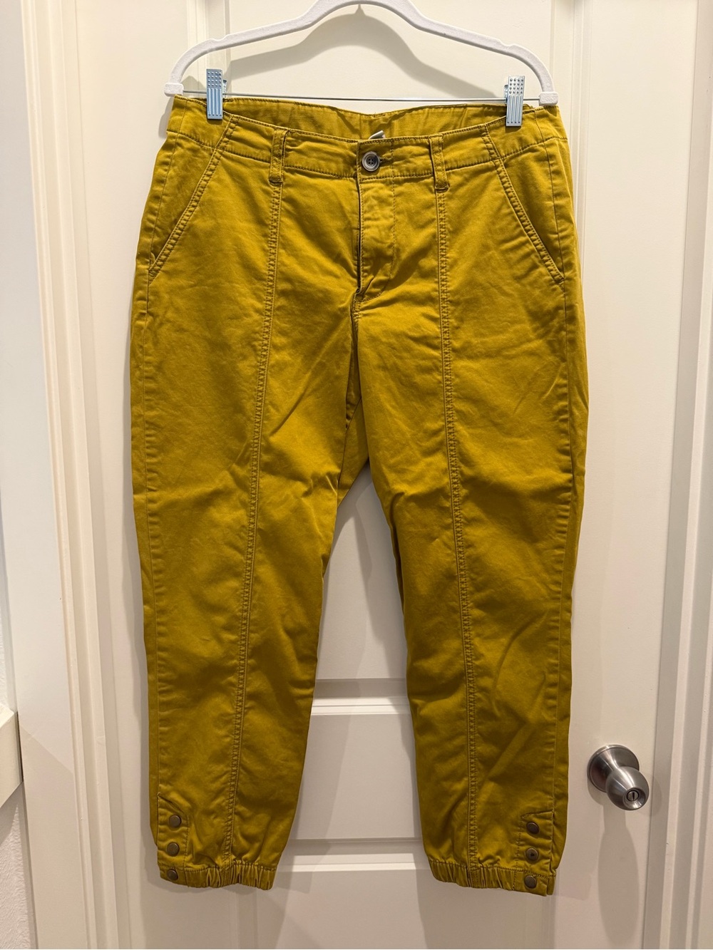 CAbi Women's Mustard Yellow Ankle Pants